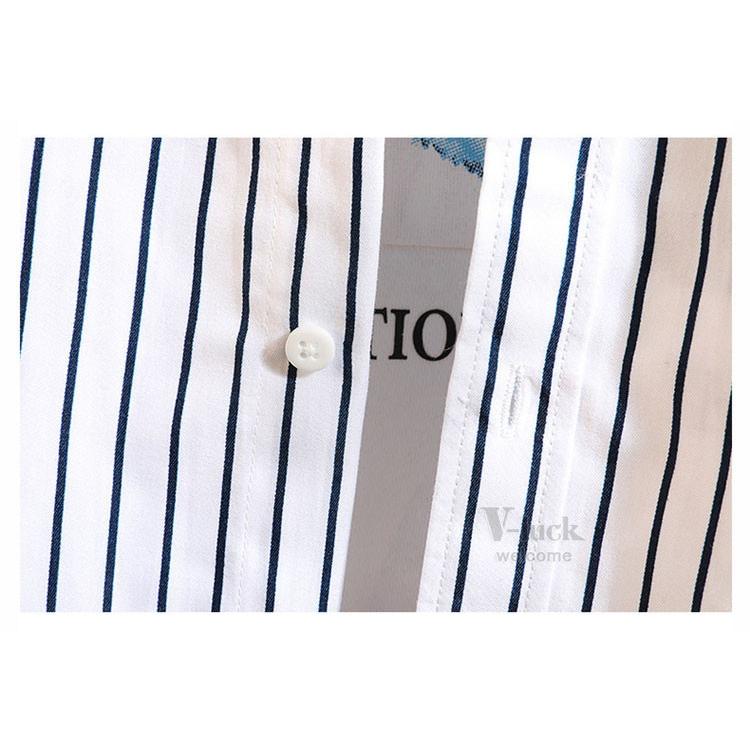 ストライプシャツ メンズ ボダンダウンシャツ 長袖シャツ カジュアル 50代ファッション ビジネス ワイシャツ スリム 春秋 |  | 19