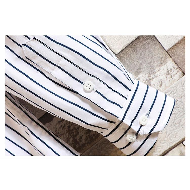 ストライプシャツ メンズ ボダンダウンシャツ 長袖シャツ カジュアル 50代ファッション ビジネス ワイシャツ スリム 春秋 |  | 22