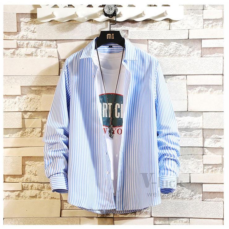 ストライプシャツ メンズ ボダンダウンシャツ 長袖シャツ カジュアル 50代ファッション ビジネス ワイシャツ スリム 春秋 |  | 13