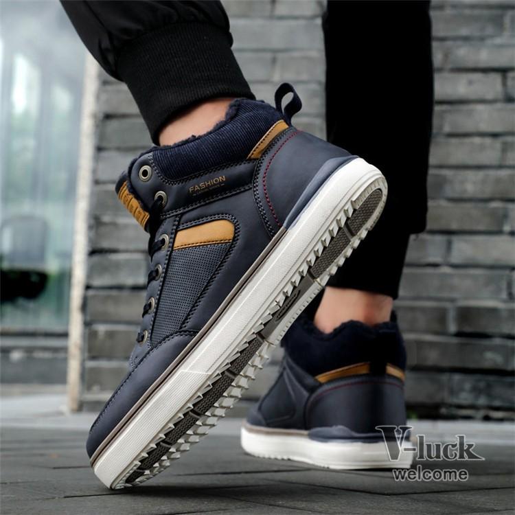 スニーカー メンズ ショートブーツ スノーブーツ 冬靴 シューズ 裏起毛 カジュアル スポーツ 防寒 Ota V Luck 通販 Yahoo ショッピング