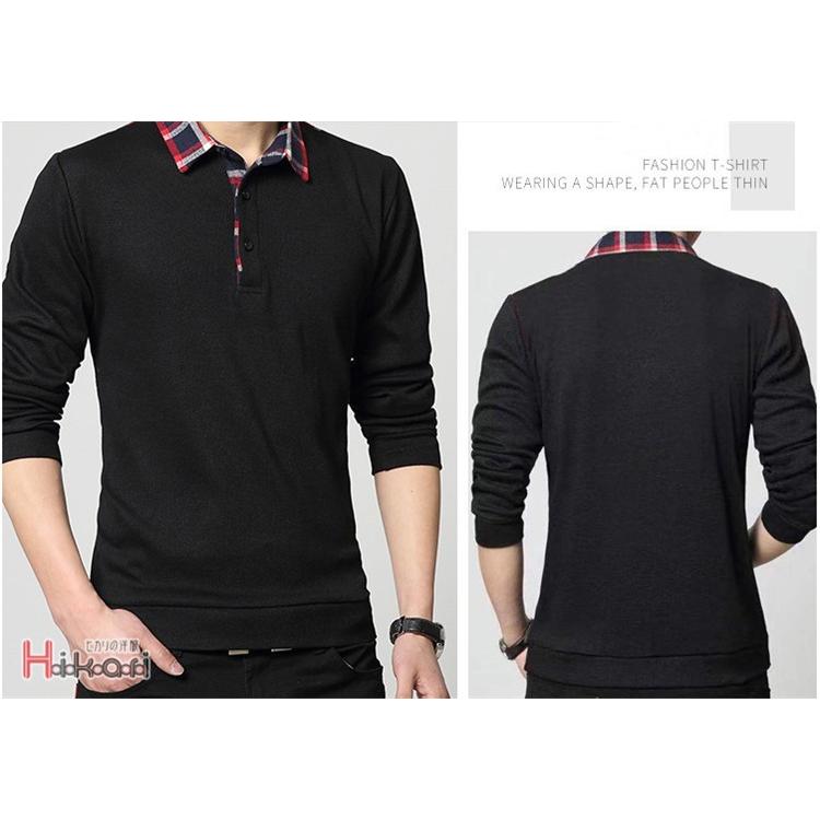 ゴルフウェア メンズ ポロシャツ 長袖 ビジネス Polo スポーツ Tシャツ インナー トップス Ota V Luck 通販 Yahoo ショッピング