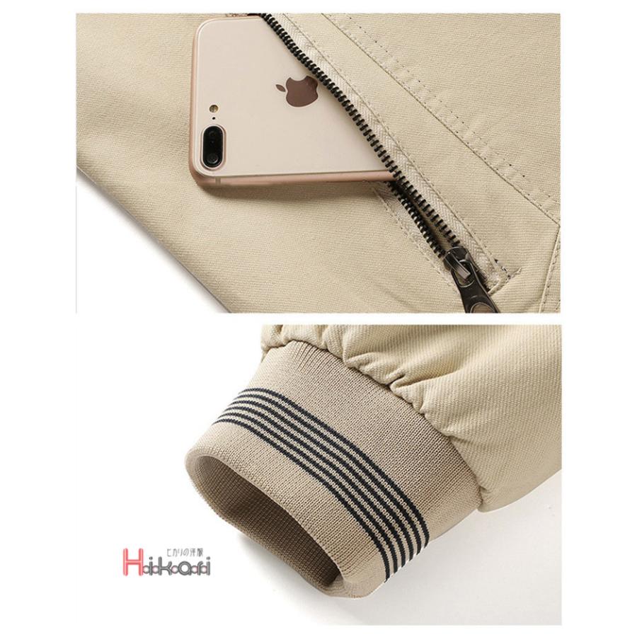 ミリタリージャケット メンズ ブルゾン 40代 50代 綿100％ ビジネス ジャンバー アウター M-65 薄手 春物 |  | 14