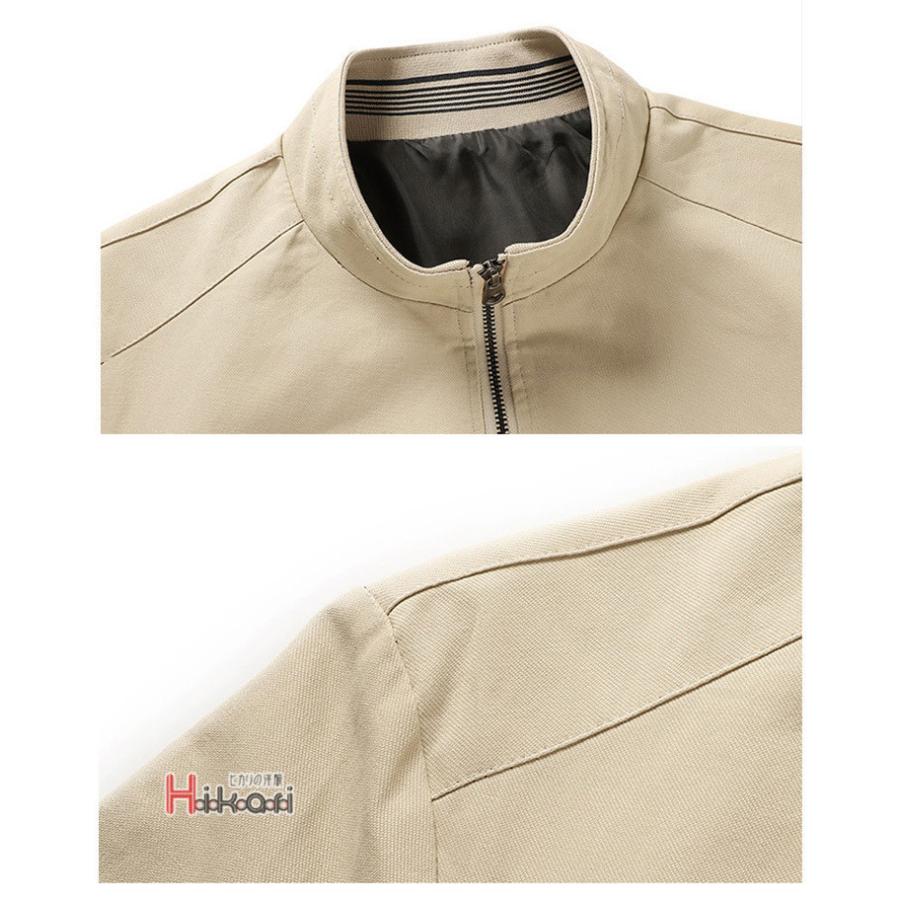 ミリタリージャケット メンズ ブルゾン 40代 50代 綿100％ ビジネス ジャンバー アウター M-65 薄手 春物 |  | 13