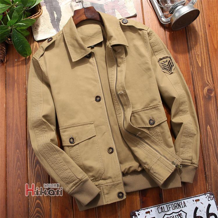 ミリタリージャケット メンズ 40代 50代 ブルゾン M-65 春服 綿100