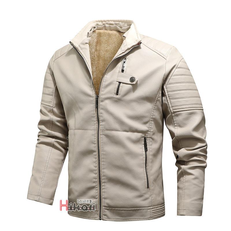 ライダースジャケット メンズ ライダース レザージャケット パーカー 裏起毛 ボアジャケット フード付き 防寒 Ota V Luck 通販 Yahoo ショッピング