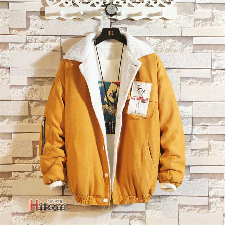 コーデュロイジャケット メンズ アウター 長袖 大きいサイズ 裏ボア アウター 冬物 厚手 あったか 40代 50代 Ota1212 V Luck 通販 Yahoo ショッピング