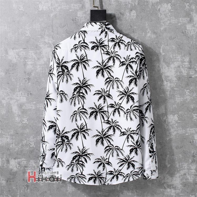 花柄シャツ アロハシャツ メンズ 大きいサイズ トップス 長袖シャツ