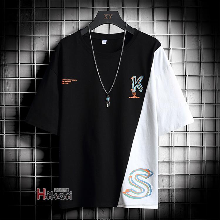 ティーシャツ メンズ 半袖 Tシャツ スポーツ カットソー 切り替え おしゃれ 夏物 メンズ ファッション 父の日 Ota V Luck 通販 Yahoo ショッピング