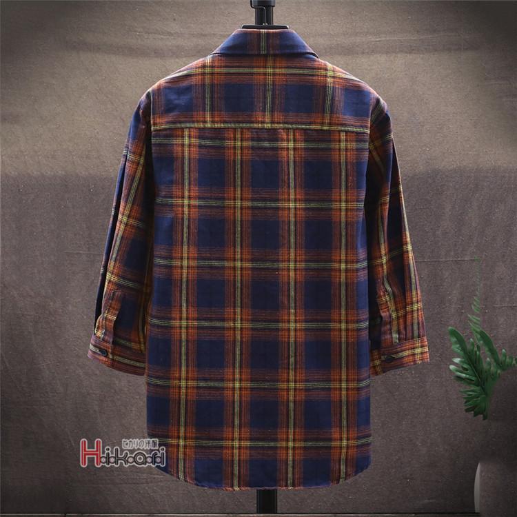 L.G.B.  七分袖　チェック　シャツドレス　チェックシャツ 七分袖シャツ メンズ 開襟シャツ 七分袖 カジュアルシャツ チェック柄