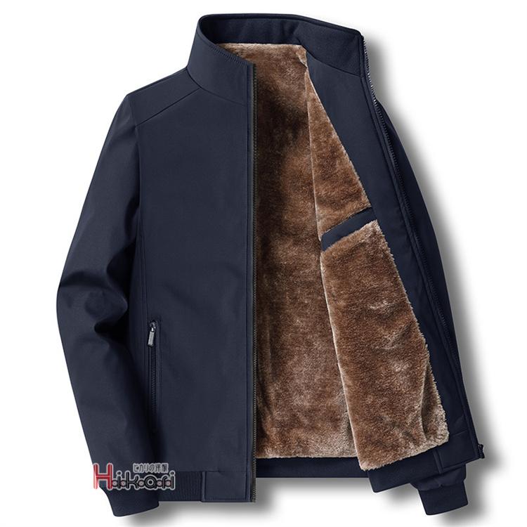 ボアブルゾン ジャケット メンズ 40代 50代 裏起毛 ビジネス 厚手