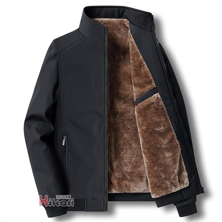 ボアブルゾン ジャケット メンズ 40代 50代 裏起毛 ビジネス 厚手