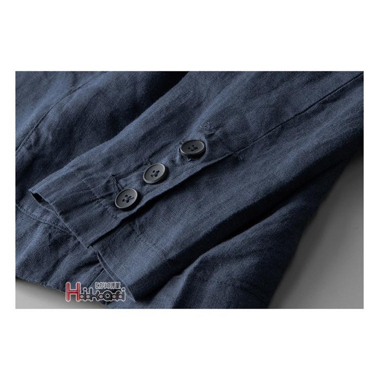 テーラードジャケット メンズ 長袖 夏 リネンジャケット ブレザー