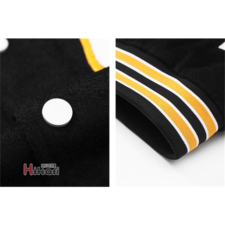 PHIGVEL◇スタジャン/38/ウール/BLK/無地/レザー切替 40〜50's RETZ