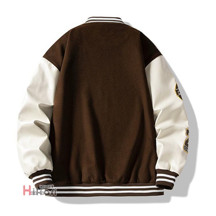 スポーツウェア スタジャン メンズ 秋冬 アウター メルトン ワッペン