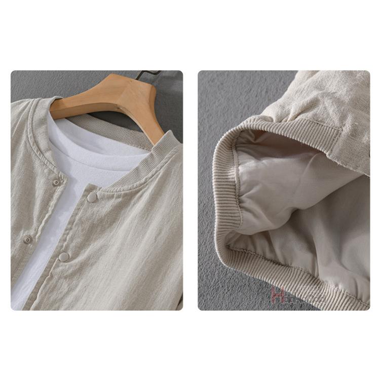 綿麻ジャケット メンズ アウター スタジャン サマージャケット MA-1