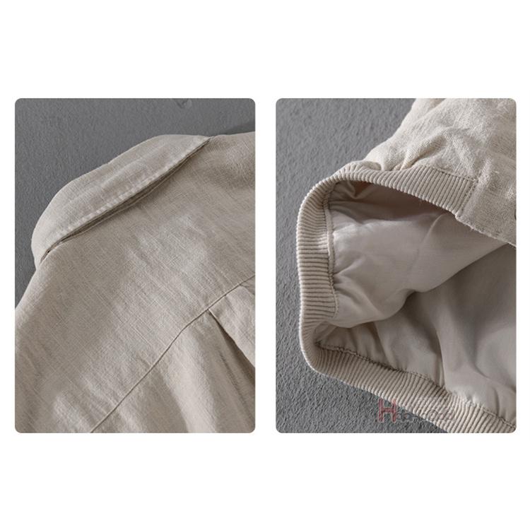 リネンジャケット メンズ 綿麻 サマージャケット コーチジャケット