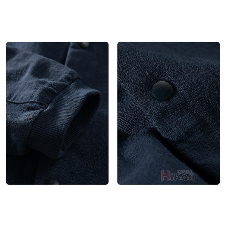 リネンジャケット メンズ 綿麻 サマージャケット コーチジャケット