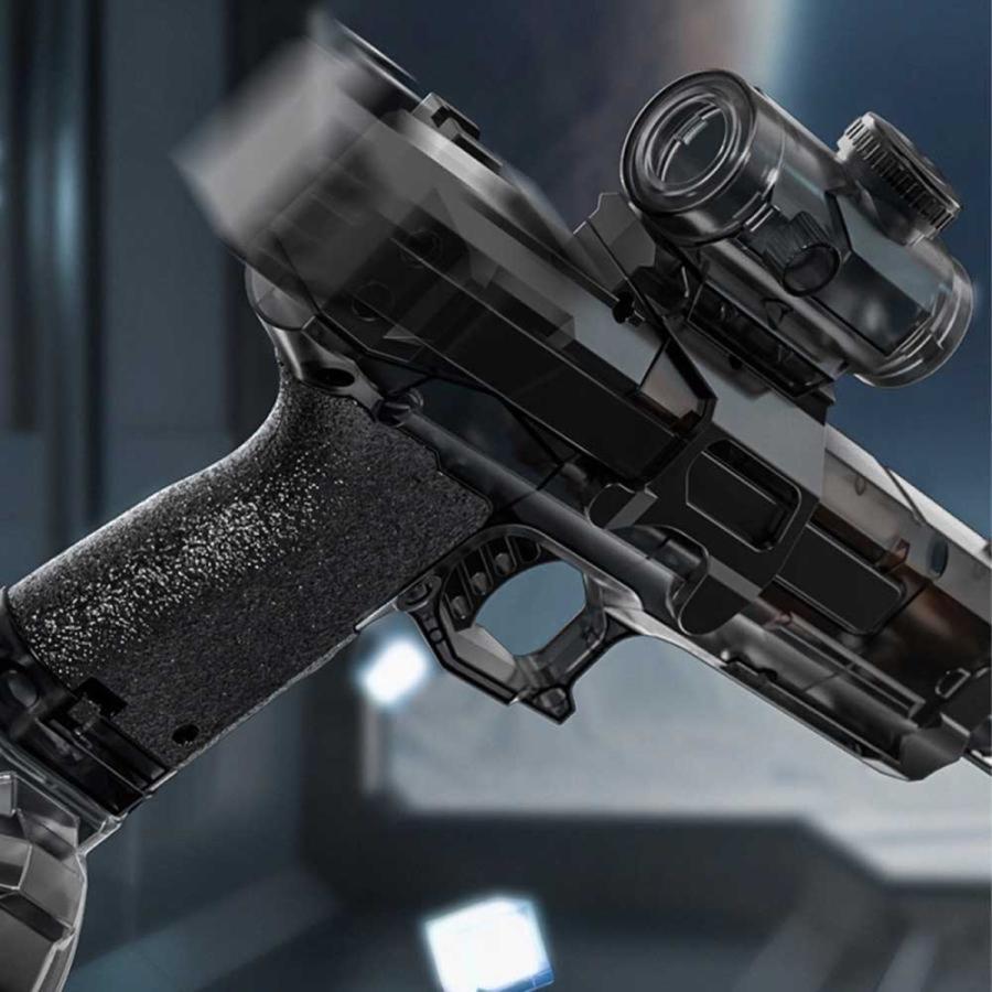 電動水鉄砲 ウォーターピストル 高速連射 LEDライト付き 貯水タンク搭載 充電式 水漏れ防止 強力射程 大人 子供兼用 プール ビーチ 夏の水遊び |  | 05