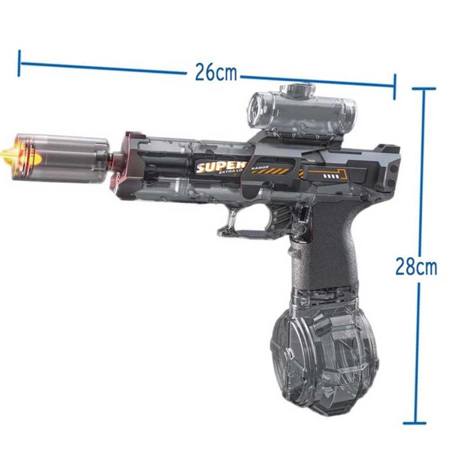 電動水鉄砲 ウォーターピストル 高速連射 LEDライト付き 貯水タンク搭載 充電式 水漏れ防止 強力射程 大人 子供兼用 プール ビーチ 夏の水遊び |  | 08