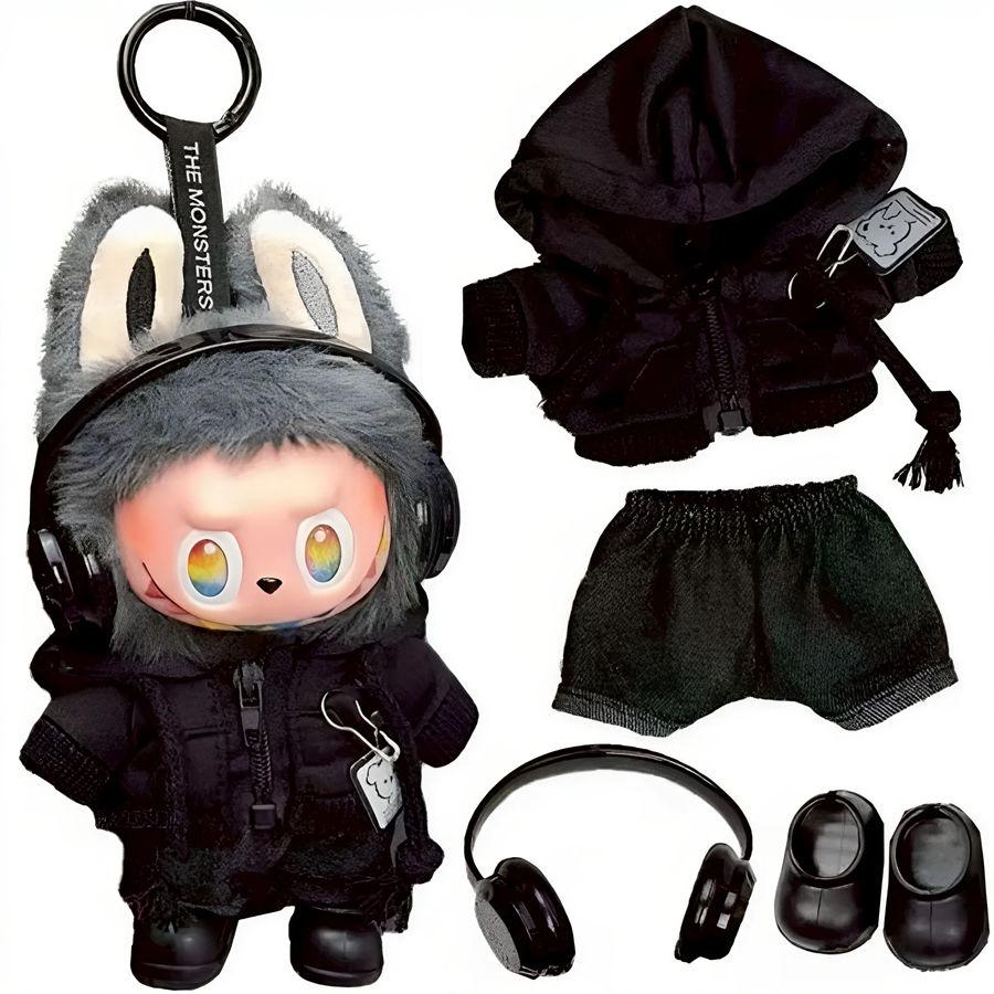 LABUBU ラブブ ぬいぐるみ用 ドール服 4点セット 衣装セット