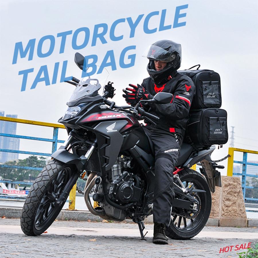 シートバッグ リアバッグ 大容量 35〜50L バイク用 オートバイ用 防水 ツーリングバッグ 汎用設計 キャンプ対応 収納力抜群 おしゃれ オートバイアクセサリー |  | 16