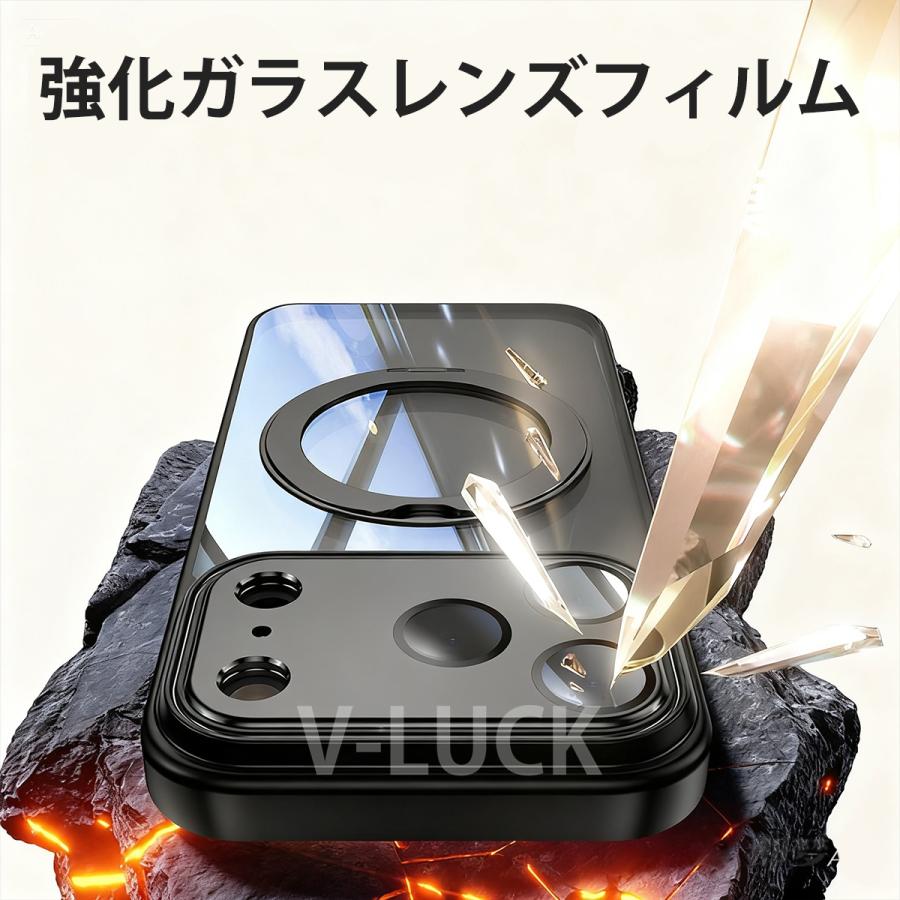 iPhone17 ケース Air 17pro 17pro max スマホケース カバー 携帯ケース 超衝撃吸収 エアクッション 強化ガラス 強力マグネット 防塵 指紋防止 縦置き 横置き |  | 03