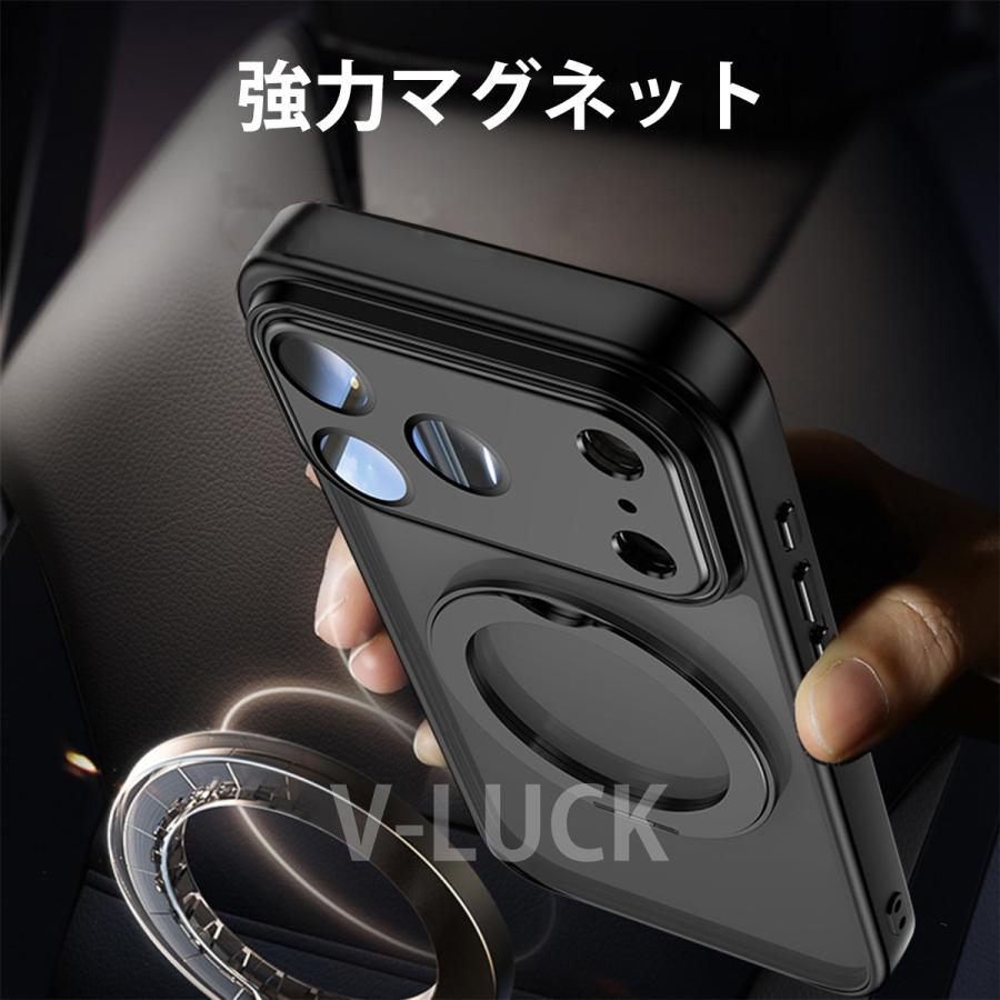 iPhone17 ケース Air 17pro 17pro max スマホケース カバー 携帯ケース 超衝撃吸収 エアクッション 強化ガラス 強力マグネット 防塵 指紋防止 縦置き 横置き |  | 09