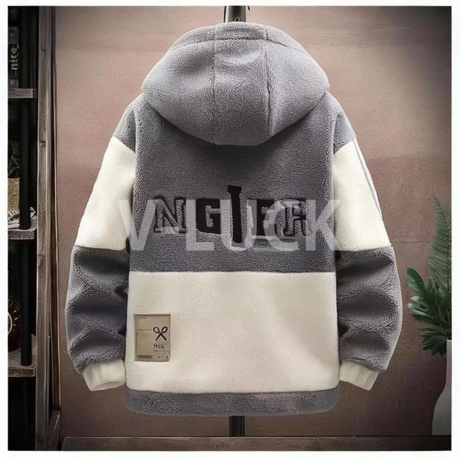 ボアジャケット メンズ フリースジャケット 裏起毛 パーカー フード付き もこもこ 防寒 厚手 暖かい ゆったり 秋冬 アウター 通学 通勤 カジュアル |  | 04