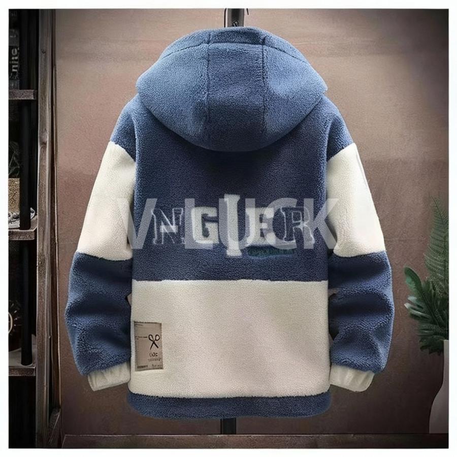 ボアジャケット メンズ フリースジャケット 裏起毛 パーカー フード付き もこもこ 防寒 厚手 暖かい ゆったり 秋冬 アウター 通学 通勤 カジュアル |  | 06