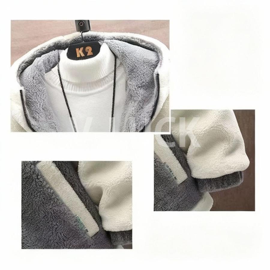 ボアジャケット メンズ フリースジャケット 裏起毛 パーカー フード付き もこもこ 防寒 厚手 暖かい ゆったり 秋冬 アウター 通学 通勤 カジュアル |  | 07