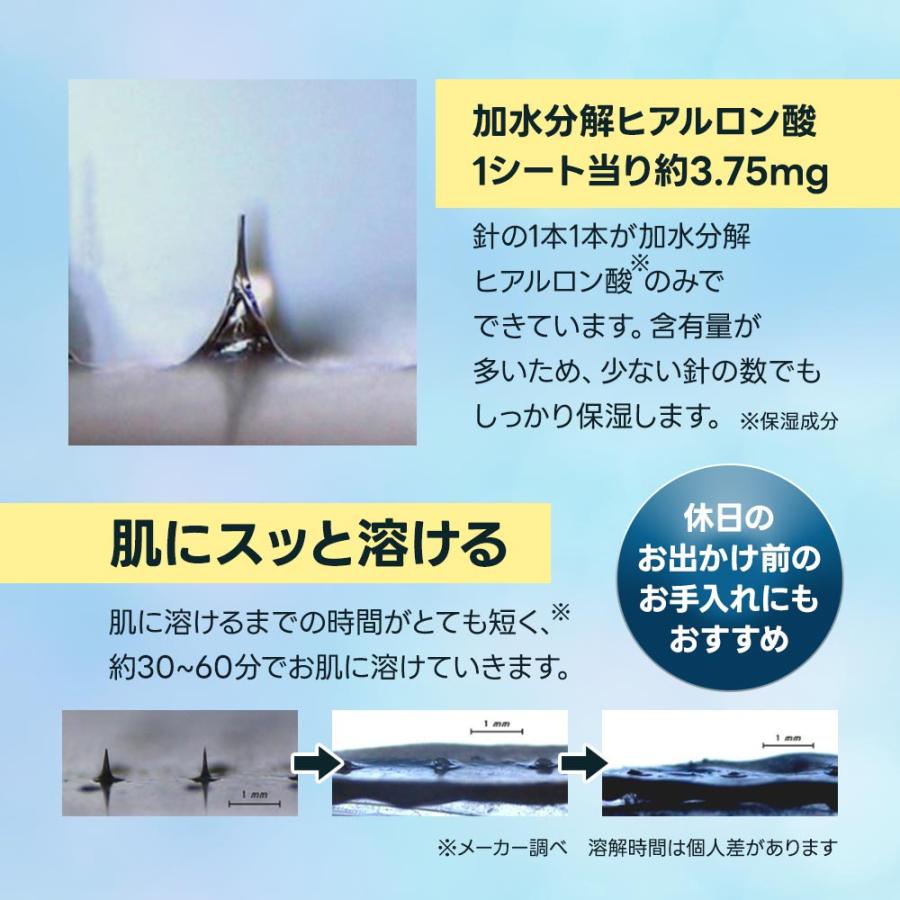 1回分 マイクロニードル ヒアルロン酸 3D マイクロニードルパッチ 針