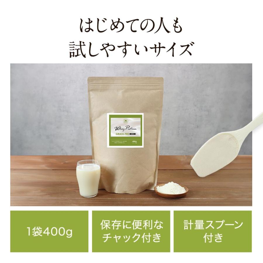 グラスフェッド プロテイン 400g ホエイ ホエイプロテイン 人工甘味料