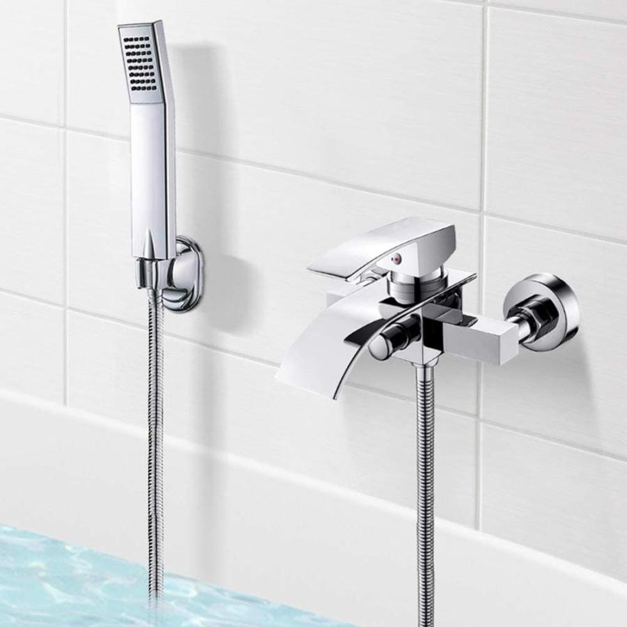 浴室水栓 蛇口 浴室用シャワー混合栓 お風呂混合水栓 シャワー付き混合水栓 壁付 冷温切り替え 風呂用 バス用 ユニットバス 浴室 浴槽 V 001 Otc Store 通販 Yahoo ショッピング