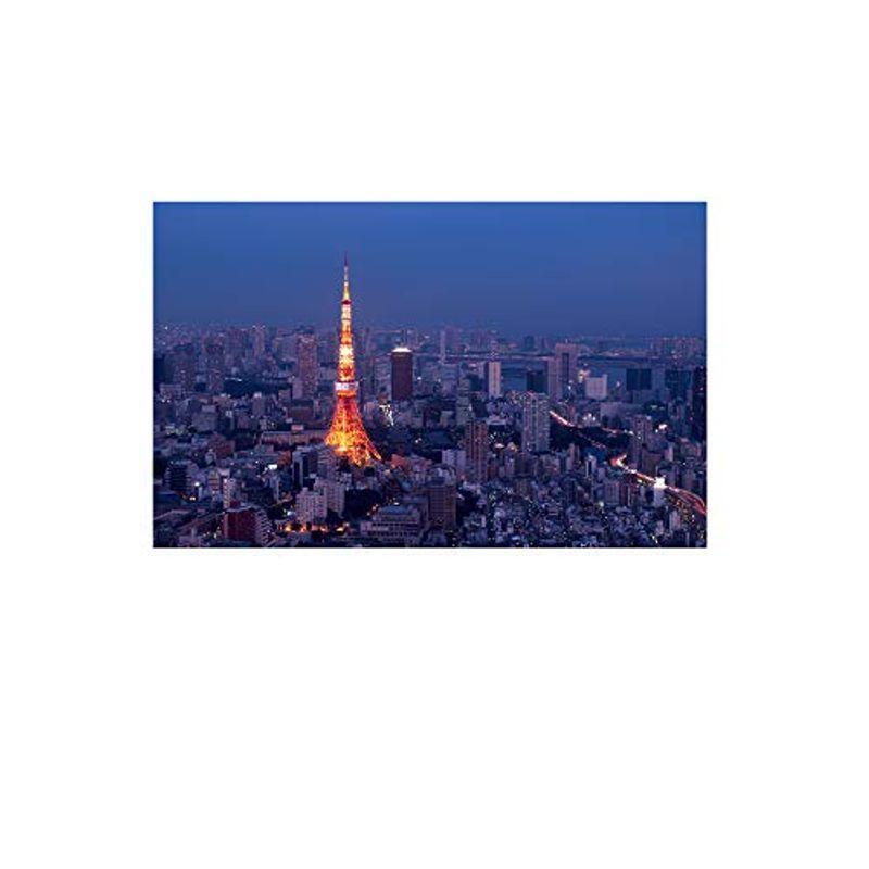 レモンツリーart ポスター 町並み 夜景 東京タワー きれい 壁掛け 壁飾り キャンバス絵画 インテリア絵画 風景 お気に入り
