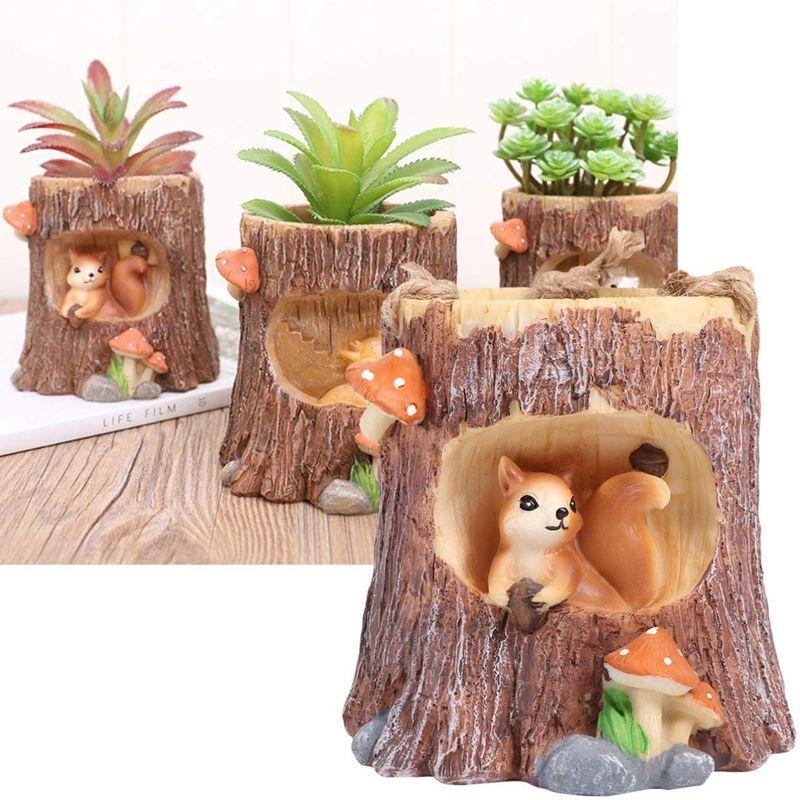 Nuolux ミニ植物鉢 置物 リス おしゃれ かわいい ガーデニング 鉢植え 飾り物 贈り物 インテリア 雑貨小さめ 玄関先 庭 多肉植物 Otc Store 通販 Yahoo ショッピング