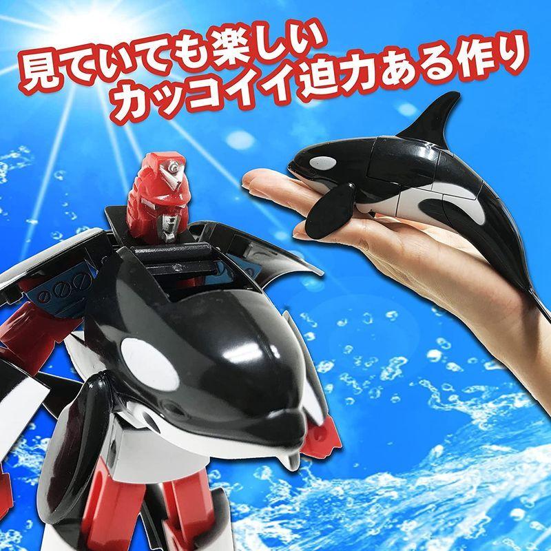 かっこいいぞ変形するシャチロボット シャチ 変形ロボット 変形ロボ 立体パズル ロボット おもちゃ シャチロボ Otc Store 通販 Yahoo ショッピング