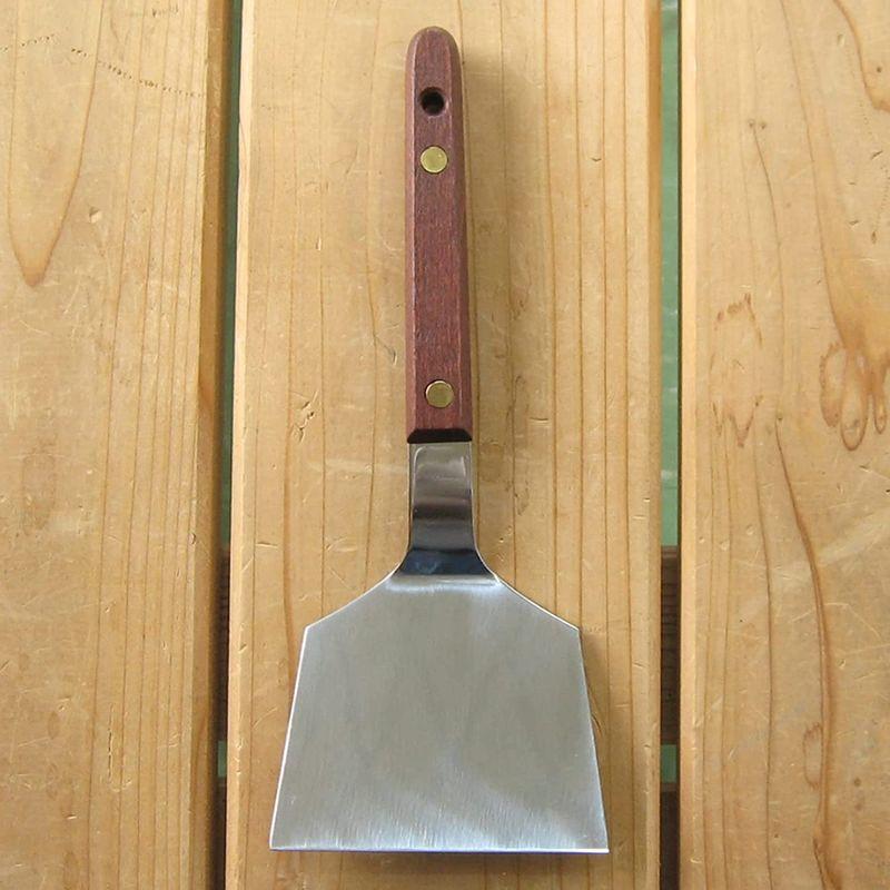 ナガオ 燕三条 起こし金 お好み焼きヘラ 日本製 木柄 幅7 5cm