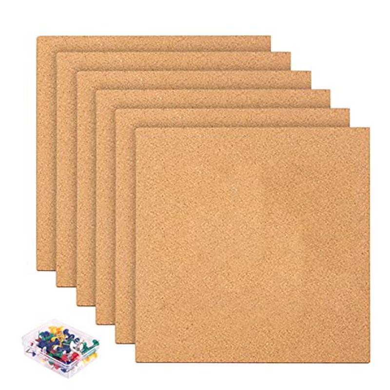 Enkrio コルクボード 木製 コルク板 ６枚セット コルク掲示板 ミニ 宣伝欄 Diy 壁掛け 両面テープ付き 枠無し 押しピン50個付 Otc Store 通販 Yahoo ショッピング