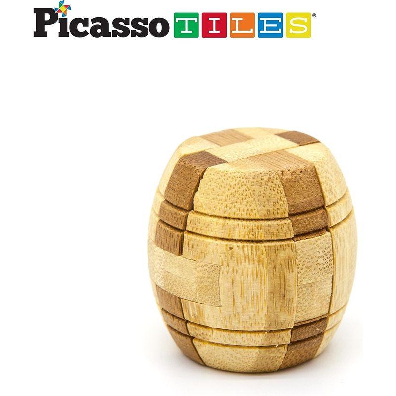 PicassoTiles 8スタイル インターロッキング感覚玩具 木製バールキューブ ボールとバレル ロジックスキル 天才パズル 頭の体操ゲ｜otc-store｜06
