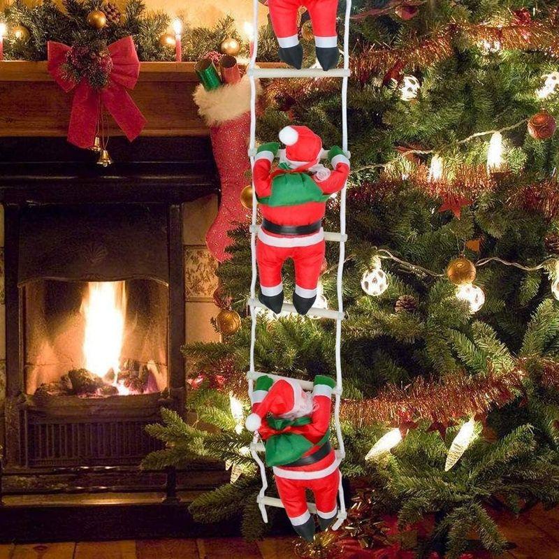 サンタはしご リスマス飾り クリスマスツリー 飾り サンタ人形 もちゃ サンタクロース人形 クリスマスパーティー吊り 吊り装飾用 贈り物 ギ｜otc-store｜06