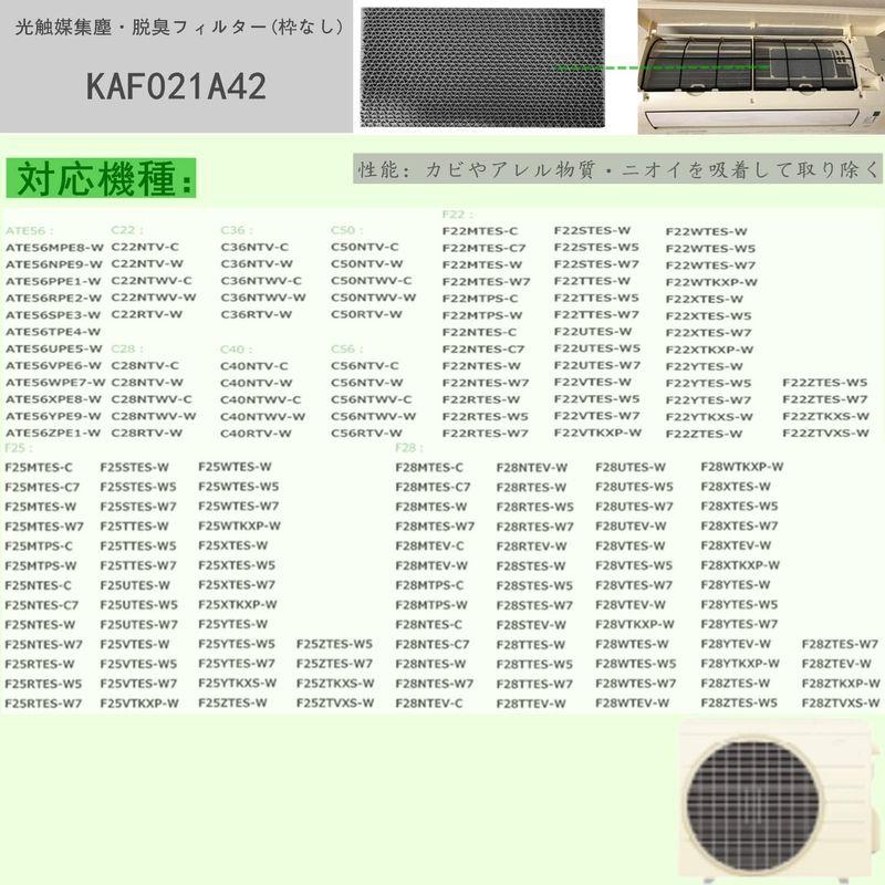 KAF021A42 光触媒集塵・脱臭フィルター エアコン用交換フィルター（枠なし）AN22YES AN22ZES AJT22ZNS AN36｜otc-store｜07