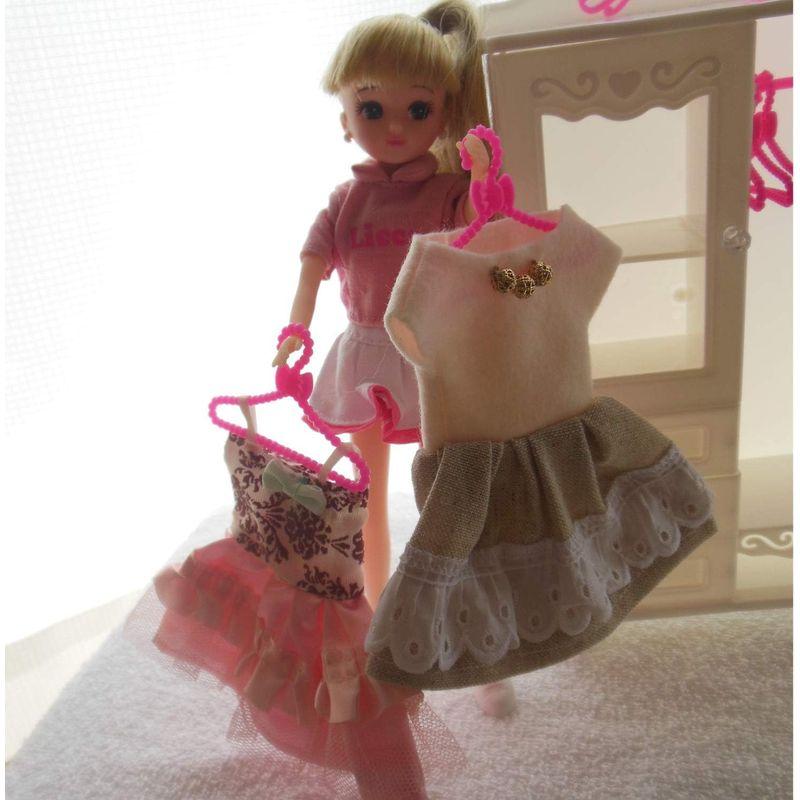 フミレル ミニハンガー １２本 セット ドール 着せ替え 人形 用 (ピンク)｜otc-store｜04
