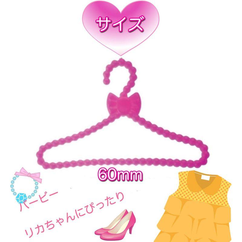 フミレル ミニハンガー １２本 セット ドール 着せ替え 人形 用 (ピンク)｜otc-store｜08