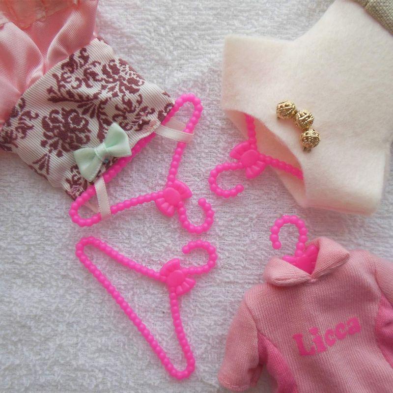 フミレル ミニハンガー １２本 セット ドール 着せ替え 人形 用 (ピンク)｜otc-store｜10