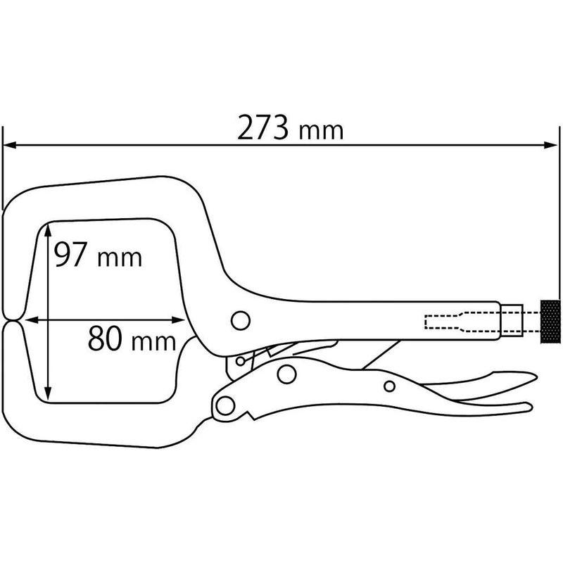 ロブテックス(エビ) バイスプライヤ VC275N｜otc-store｜12