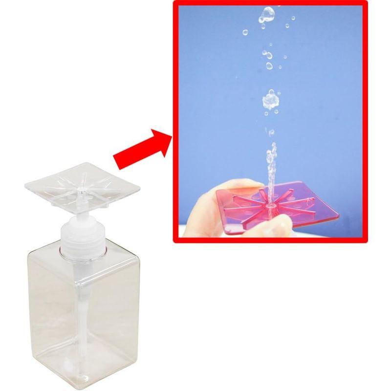 プロトワーク かたポン 洗剤 ボトル ディスペンサー プラスチック製 日本製 400ml クリア スクエア｜otc-store｜02