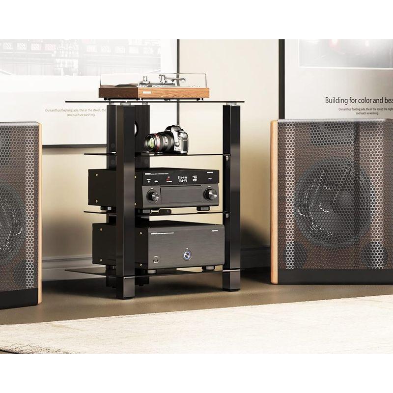 オーディオラック アンプラック パワーアンプキャビネット オーディオスピーカー FITUEYES オーディオラック アンプラック パワーアンプ