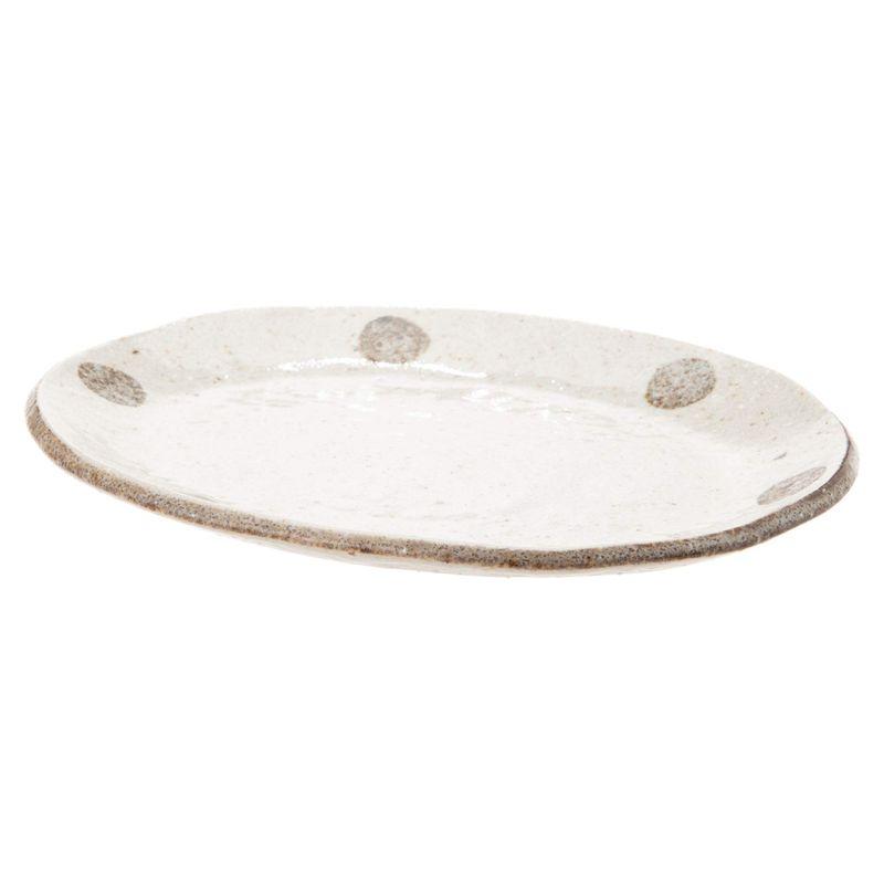 美濃焼 水玉白唐津 楕円取皿 K52025 : OTC-STORE - 通販 - Yahoo