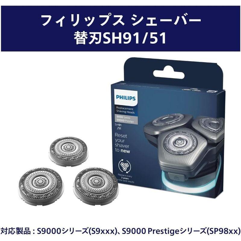 正規品フィリップス メンズシェーバー 9000シリーズ 替刃 SH91/51 ブラック｜otc-store｜06