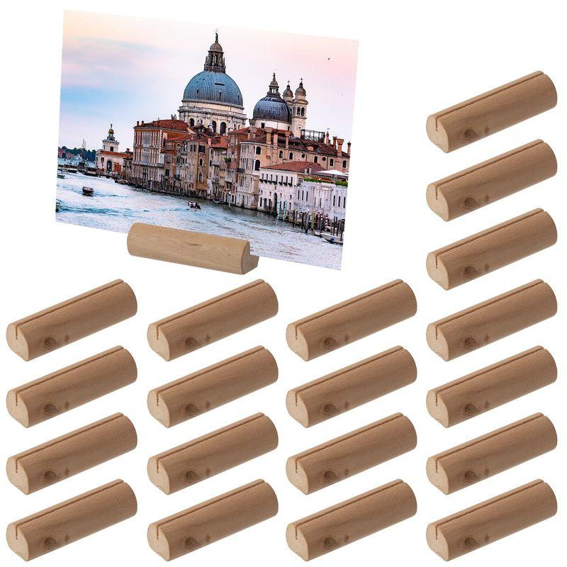 HOBONET カードスタンド 木製 メモスタンド ウエディング 名刺 メモ ホルダー (20個/小) の商品画像